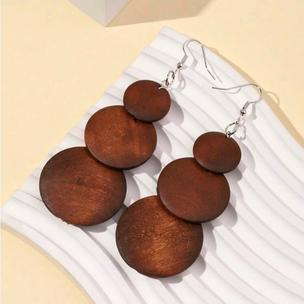 Wooden earrings